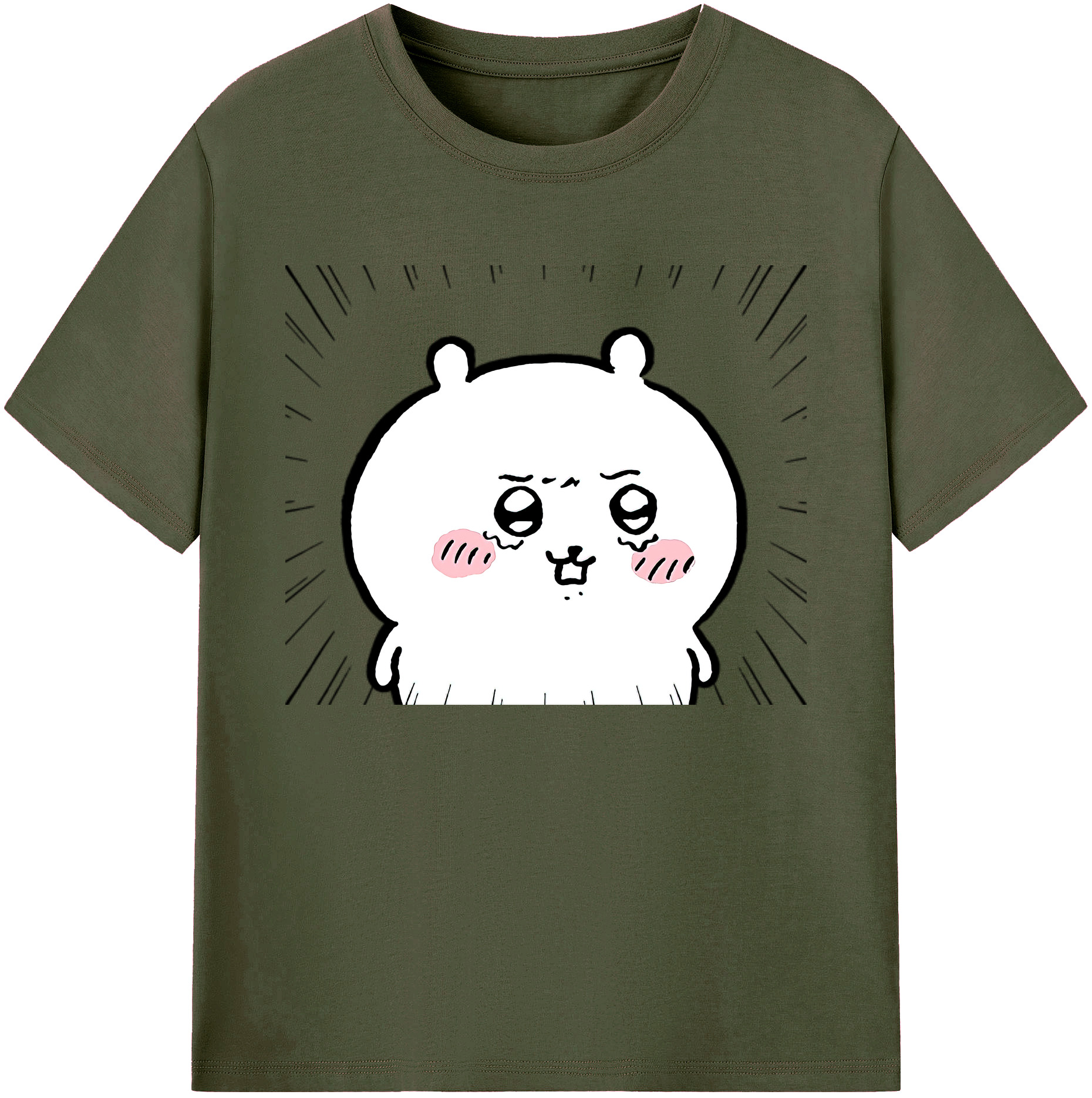 （画像用） ちいかわ ちいかわ Chii-kawa chiikawa 綿100％ メンズ半袖Tシャツ｜肌触りやわらか＆通気性